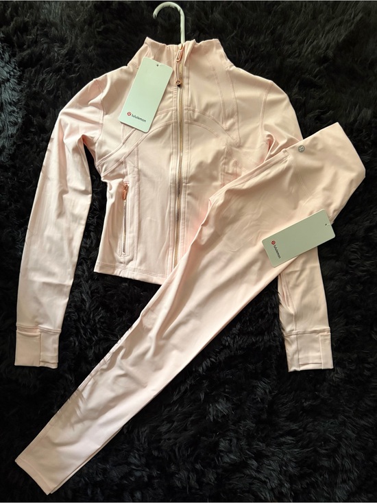 lululemon athletica Pants - lululemon athletica Pale Pink Zip-Up Athletic Jacket